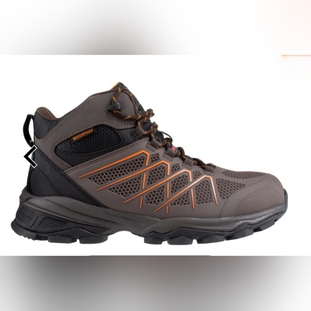 Field & Forest Brown Walker Mid Hiker Boots Mens Size 12 Lace Up